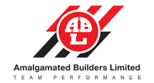 The logo for amalgamated builders limited team performance