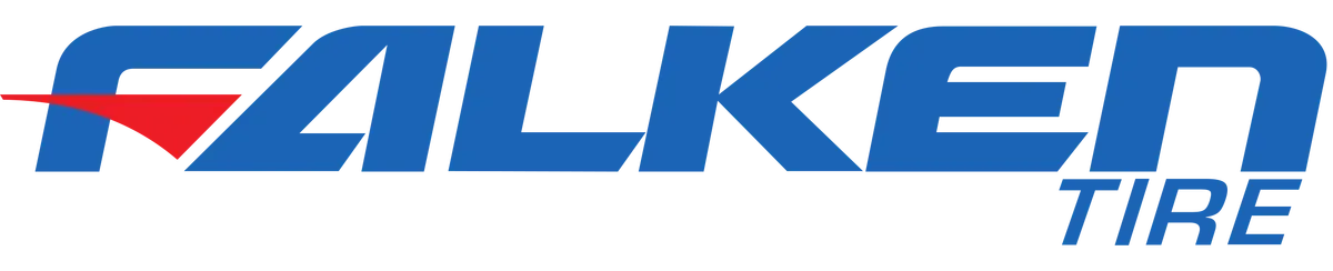 Falken Tire logo in blue and red on a white background