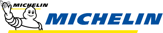 MICHELIN logo with the Bibendum mascot and blue wordmark on a white background