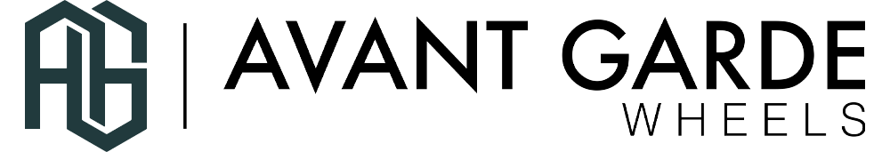 Avant Garde Wheels logo with stylized AG monogram and black text on white background
