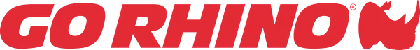 GORHINO red logo with a rhino silhouette on a white background