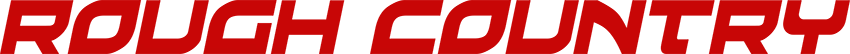 Rough Country logo in red stylized text on a white background