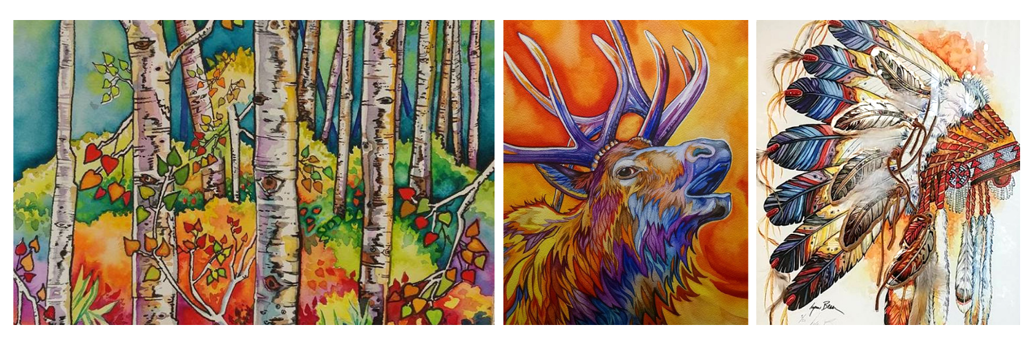 collage of art work