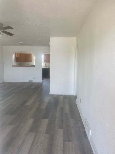 wall with restored drywall