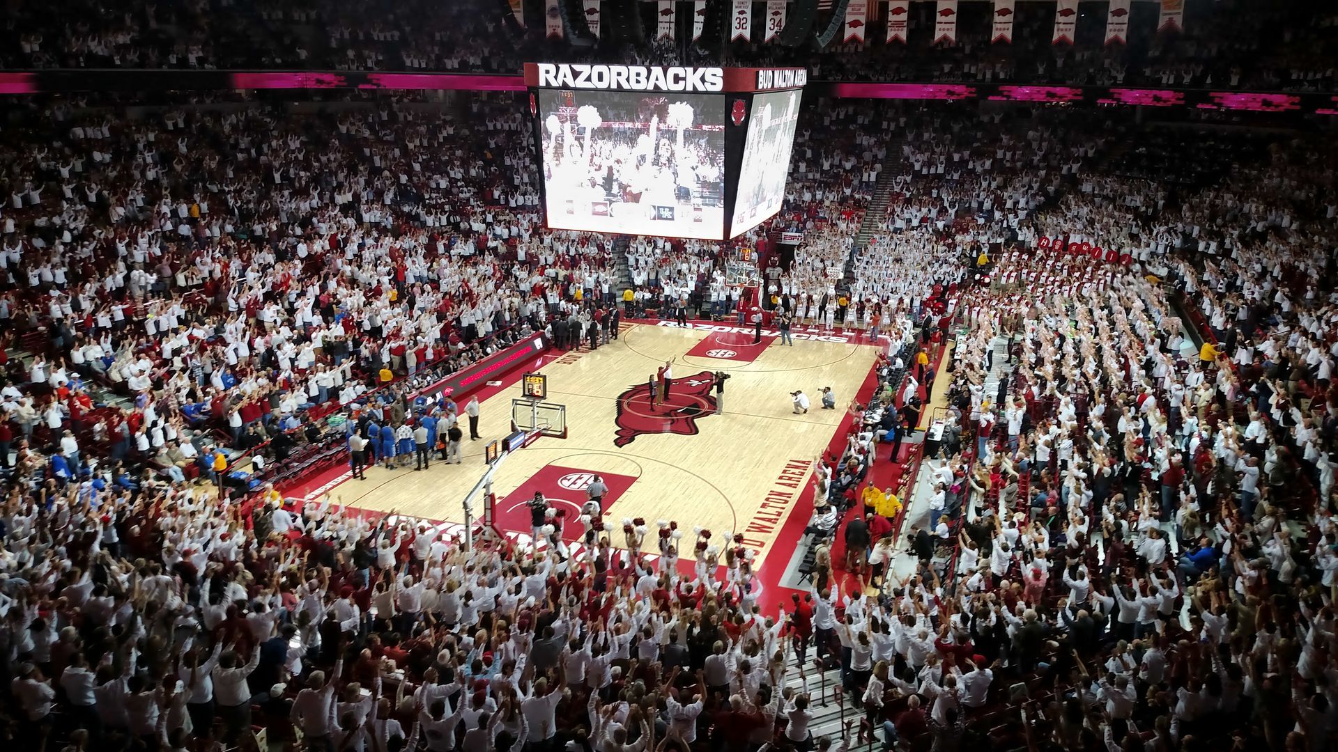 Bud Walton Arena home of the Arkansas Razorbacks in Fayetteville AR