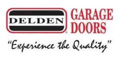 Delden Garage Doors logo with “Experience the Quality” tagline in black, red, and white