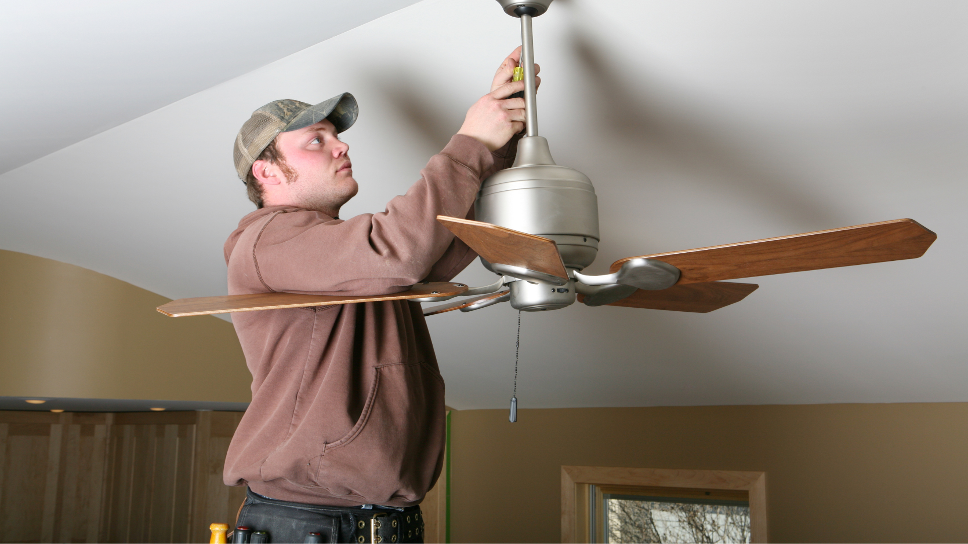 Residential ceiling fan installers providing home ceiling fan installation solutions for indoor and outdoor spaces