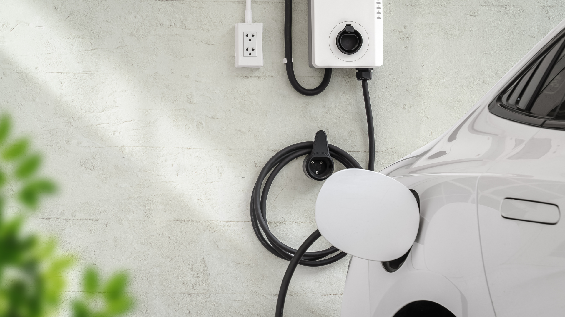 Residential Level 2 EV charger installation providing faster electric vehicle charging at home