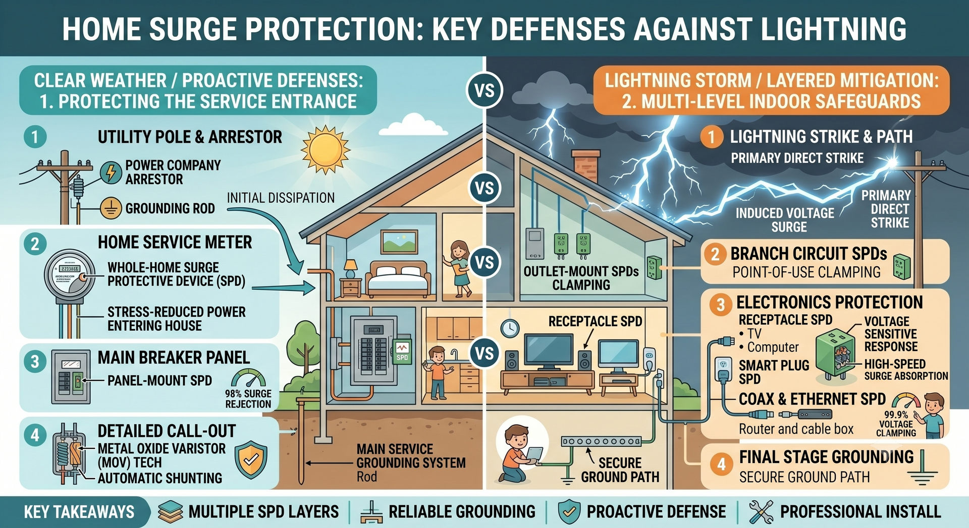 whole house surge protection for summer storms