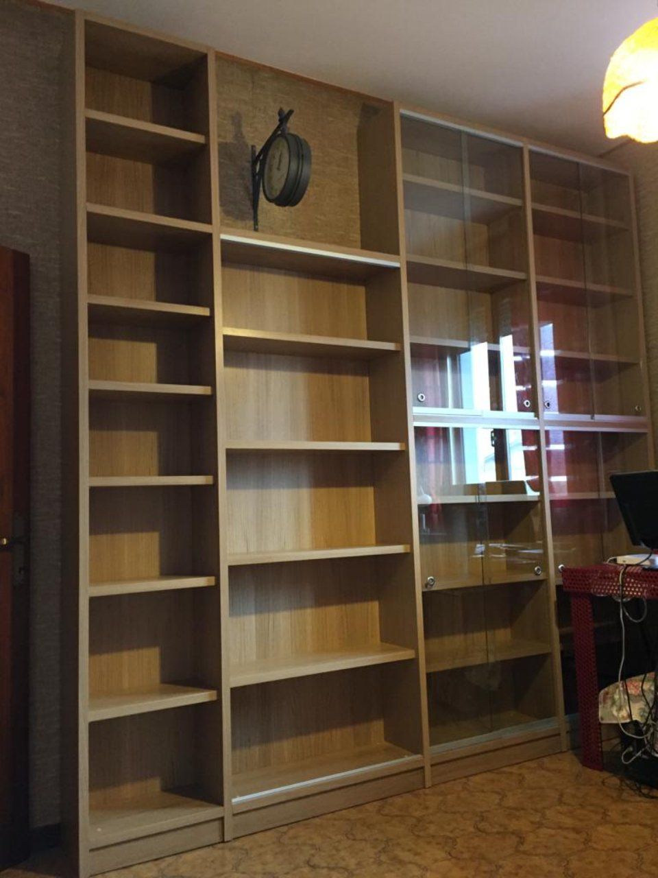 biblioteca in legno
