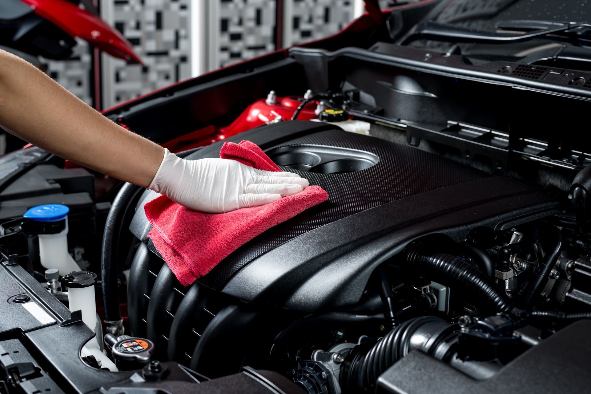 A clean engine bay