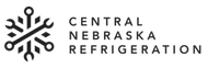 Central Nebraska Refrigeration logo with black snowflake icon and gray text on white background