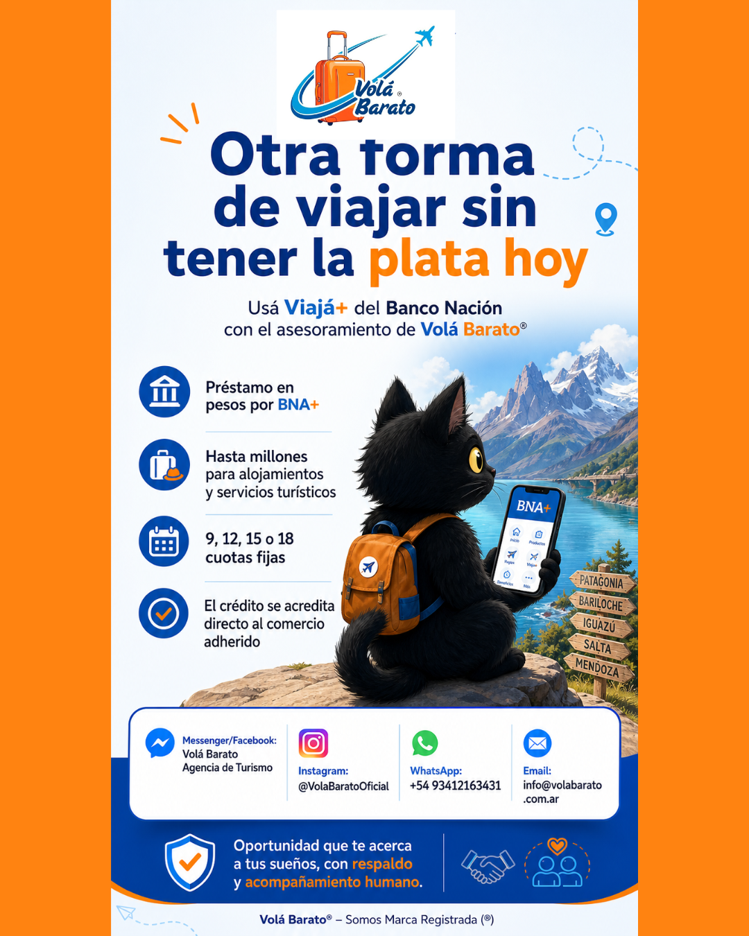 Tramite de tarjeta BNA para comprar en cuotas sin interes con Volá Barato