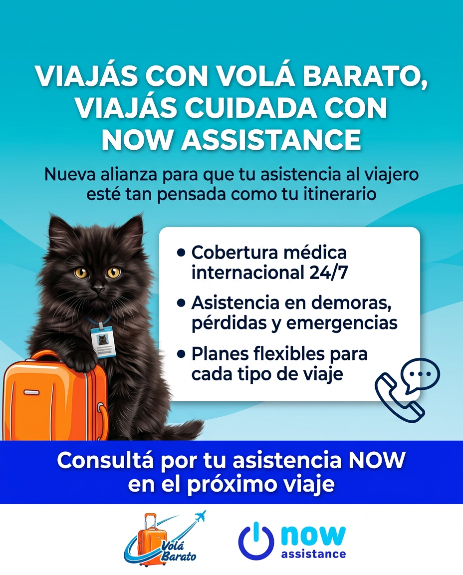 servicio de asistencia al viajero Now