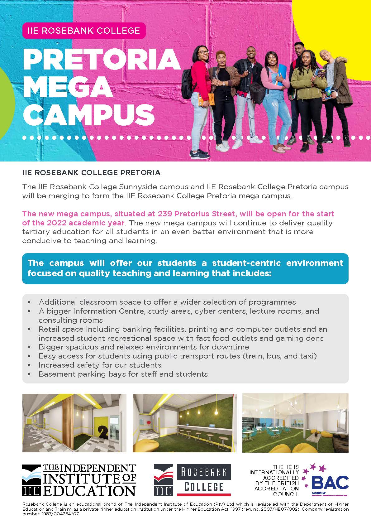 IIE Rosebank College Pretoria Mega Campus