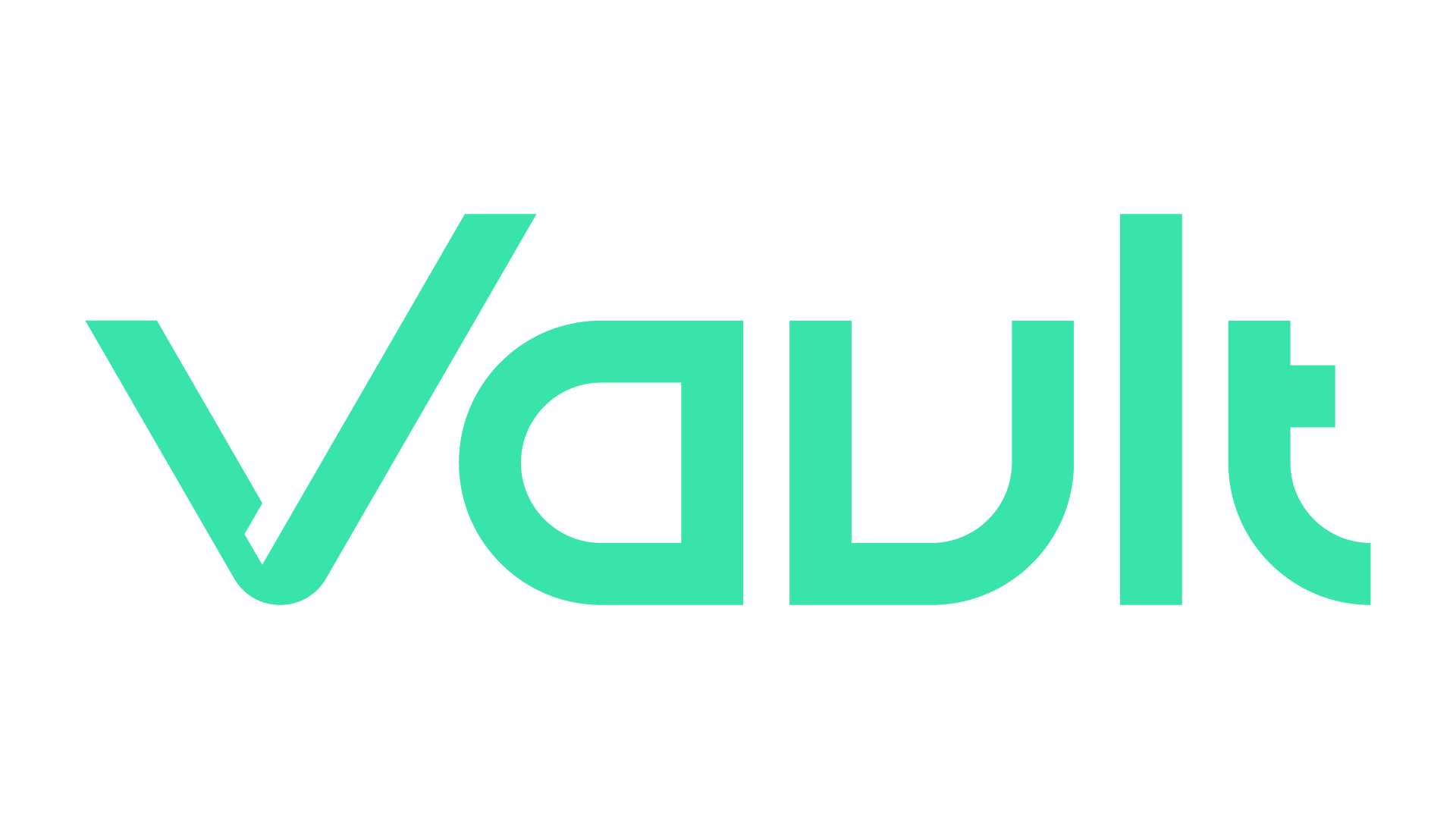 The vault logo is green and white on a white background.