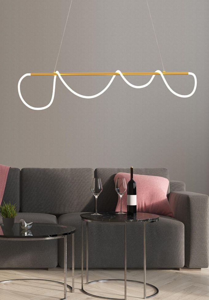 lampadario con figure geometriche