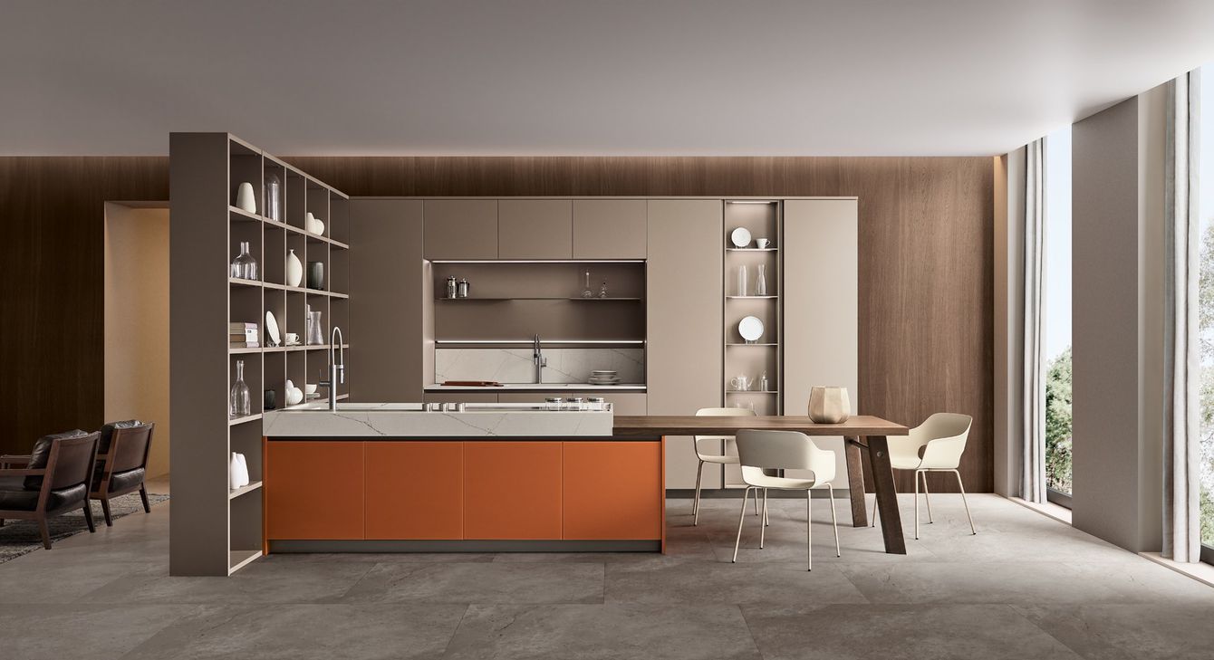 Cucine moderne a Milano: cucina a vista