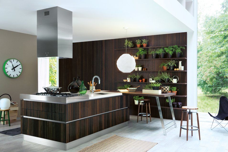 Cucine moderne a Milano: stile moderno nero