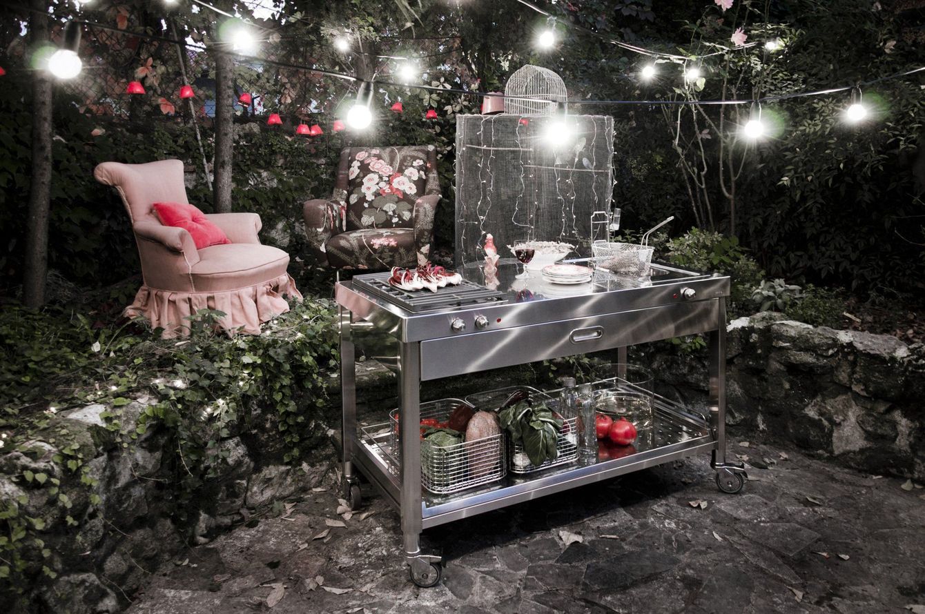 Cucine moderne a Milano: alpes inox nera