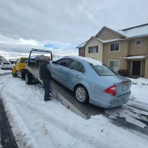 Towing Car With Towing Rope — Provo, UT — Am Pm Towing