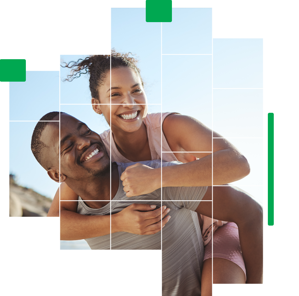 Couple Enjoying On The Beach