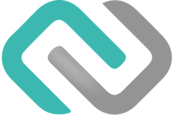 Logo for Dr. Manish Tandon, a gastroenterologist, with a teal and gray abstract design above text.