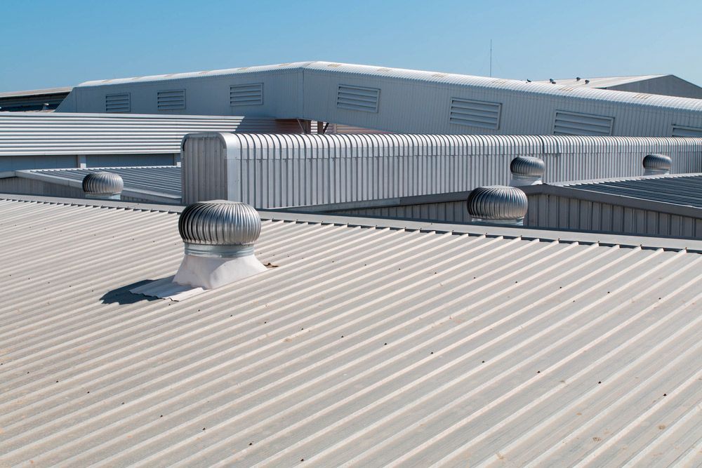 Metal Roofing On Commercial Construction — Experienced Roofer in Dalby, QLD