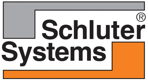 The logo for schlutter systems is gray and orange.