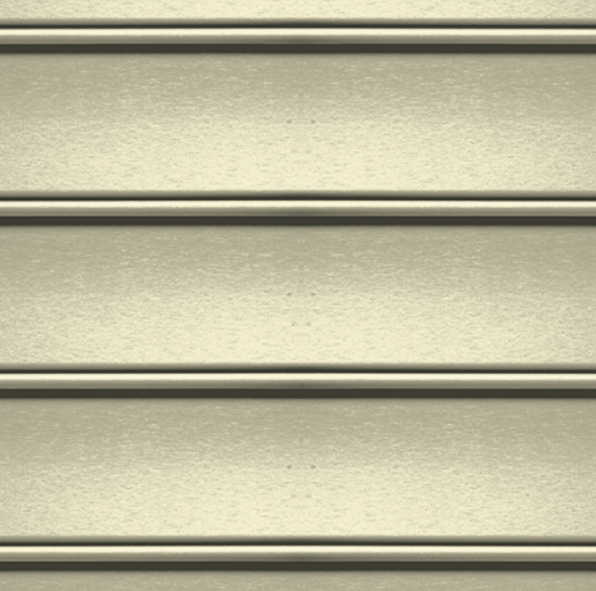 A close up of a white siding texture.