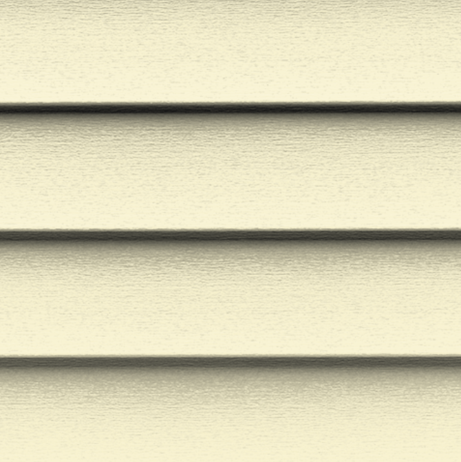 A close up of a white vinyl siding texture.
