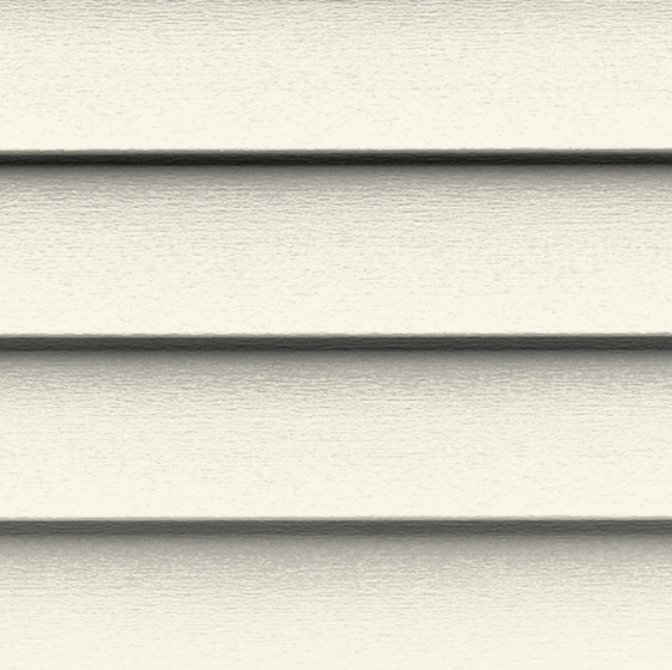 A close up of a white siding texture.