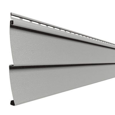 A close up of a siding on a white background.