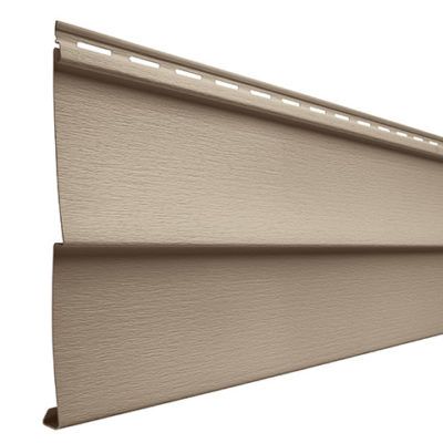A close up of a siding on a white background.