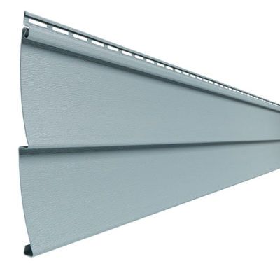 A close up of a siding on a white background.