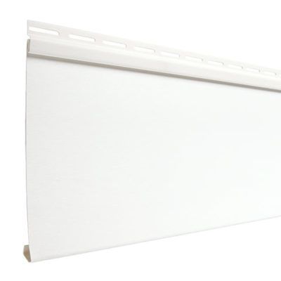 A white vinyl siding on a white background.