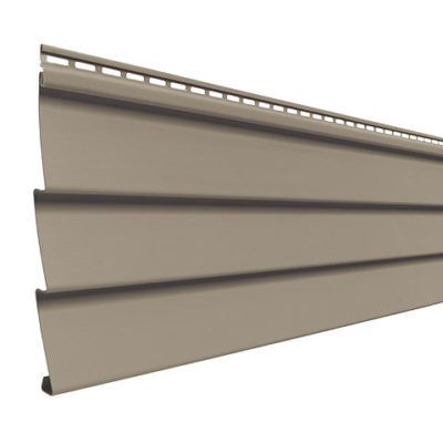 A close up of a siding on a white background.