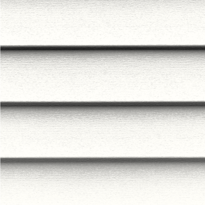A close up of a white siding texture.
