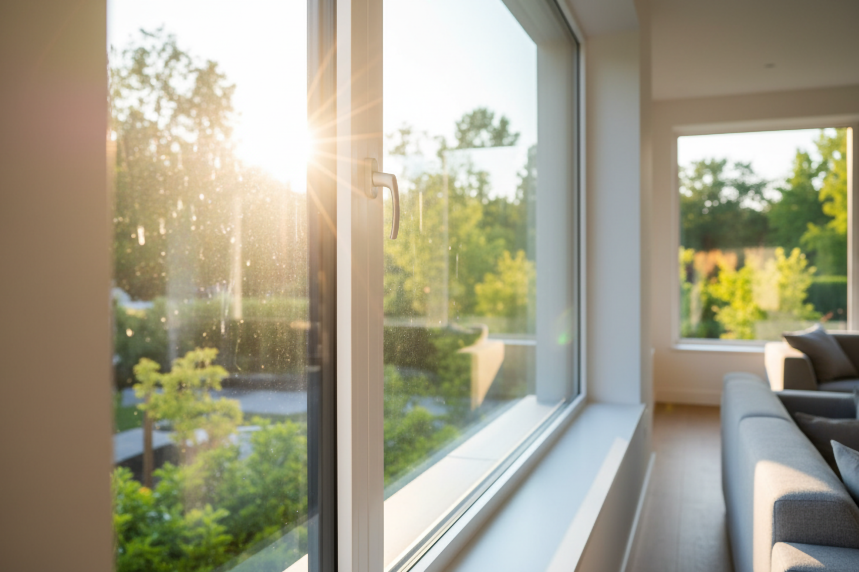 Professional installers leveling double hung windows during installation in Colorado mountain home
