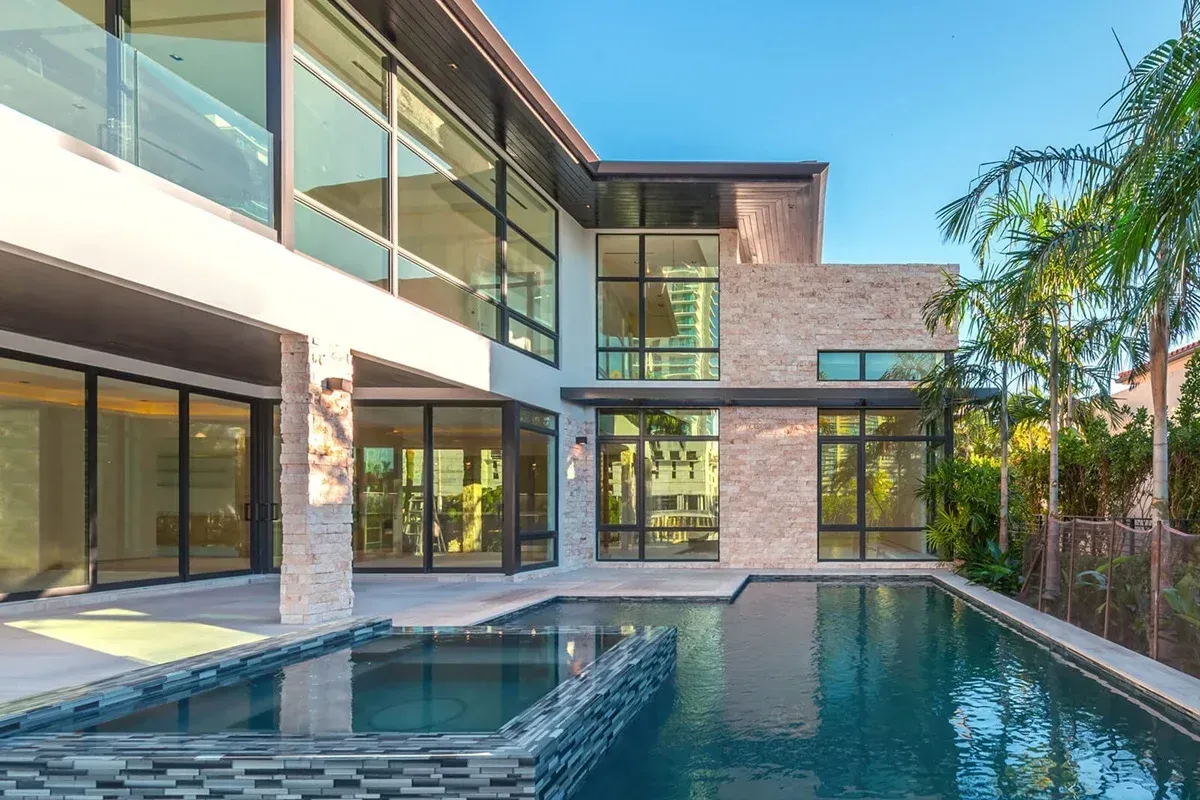 Marvin windows with premium fiberglass frames and large glass panels