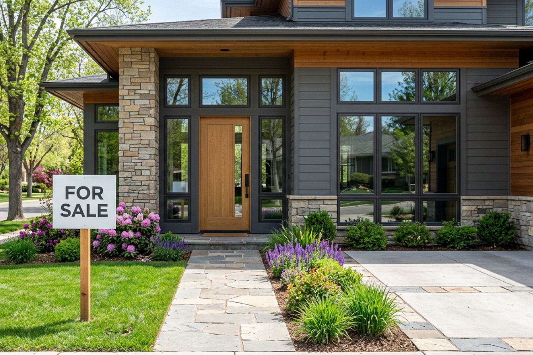Professional installers leveling double hung windows during installation in Colorado mountain home