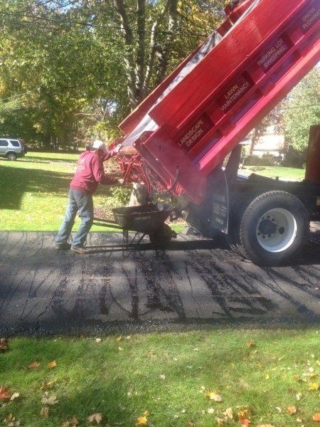 Before Driveway Repair — Tenafly, NJ — DeCarlo Landscaping Design