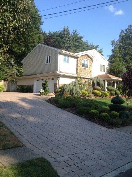 Before Brick Paver Driveway — Tenafly, NJ — DeCarlo Landscaping Design