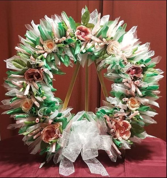 Customizable Ribbon Wreath