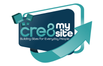 Logo for Create My Site. Create is spelled C R E the number 8