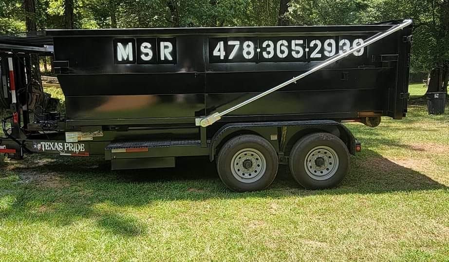 Unloading Empty Dumpster — Gray, GA — Mid-State Roofing