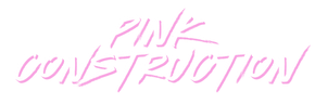 pink construction logo