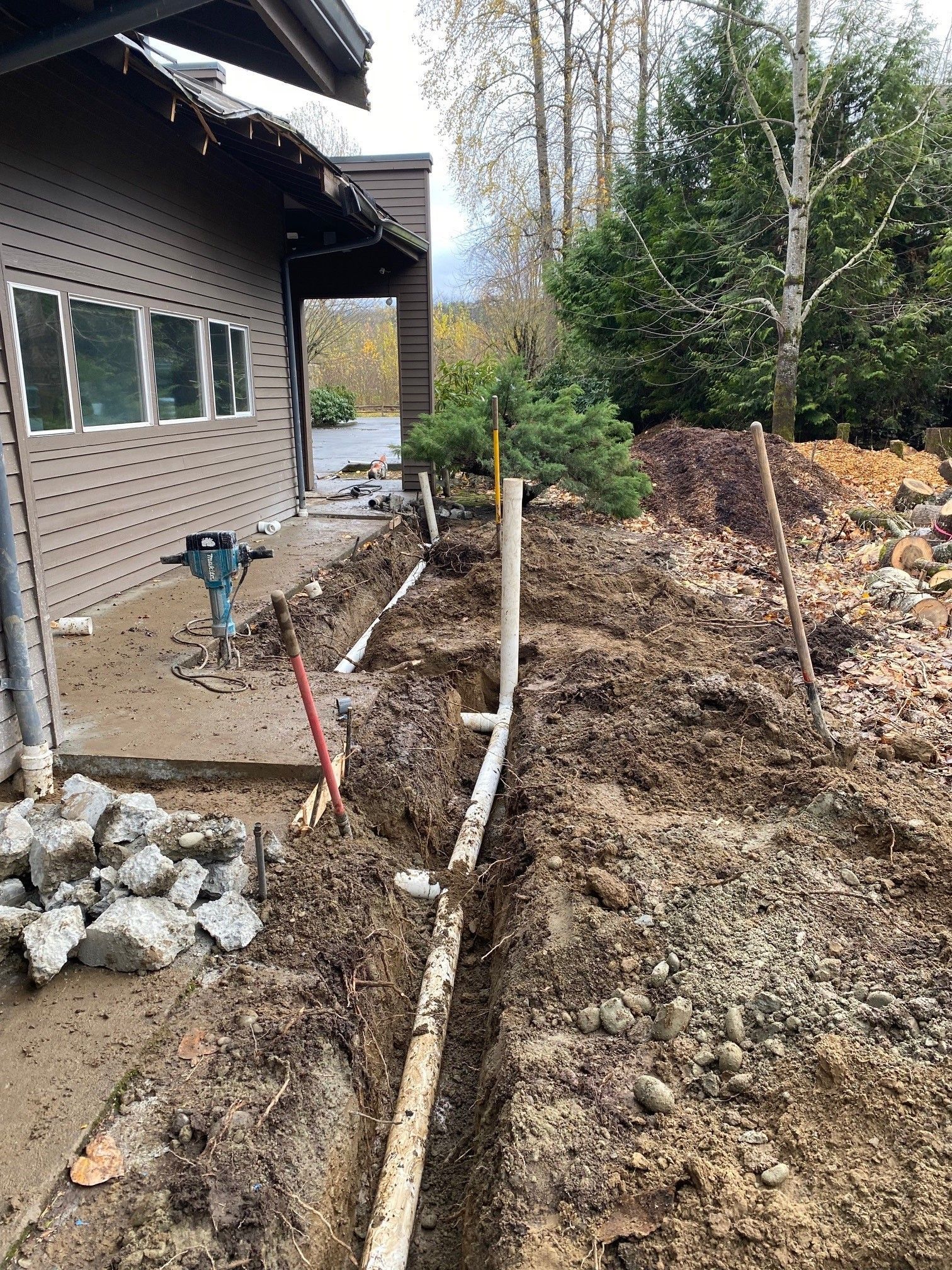 Foundation Dig — Snohomish, WA, — Smokey’s Tractor Werx & Excavation Inc.