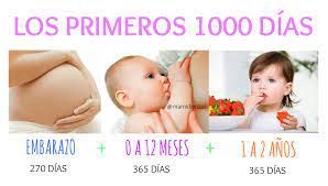 Bebé y madre limpiando encías con gasa.