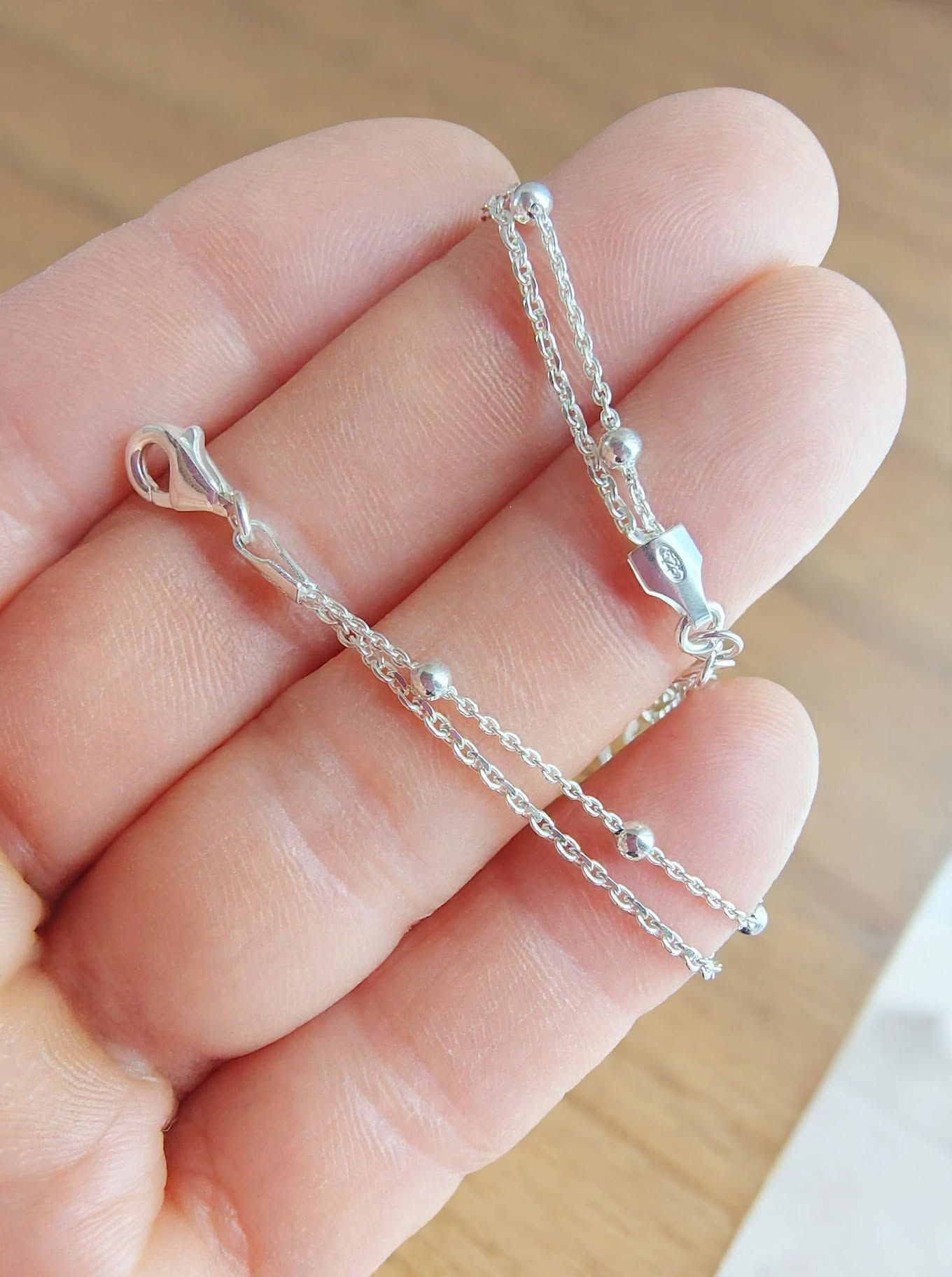 Pulsera doble esferas